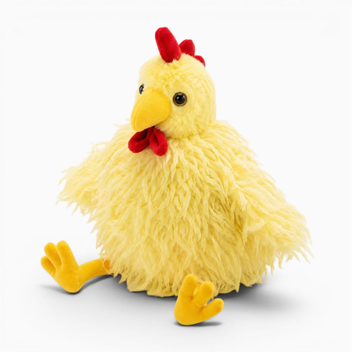 Yellow Long Hair Rooster Plush Oh My Plushie