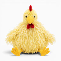Yellow Long Hair Rooster Plush Oh My Plushie